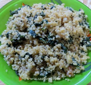 Flavourful Spinach Quinoa Side Dish