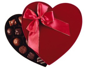 chocolate hearts box
